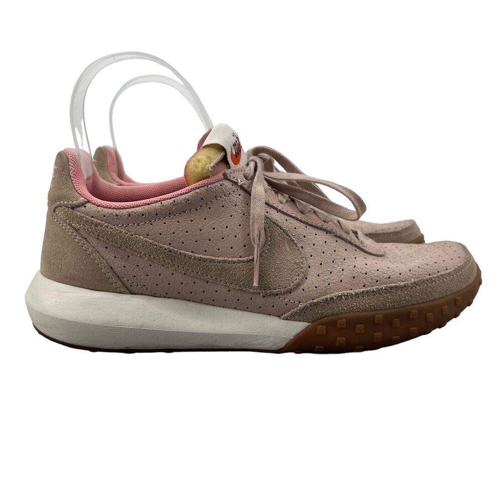 Nike Womens 7 Roshe Waffle Racer NM Shoe Premium‎ Pink Oxford Sneaker 881184-600